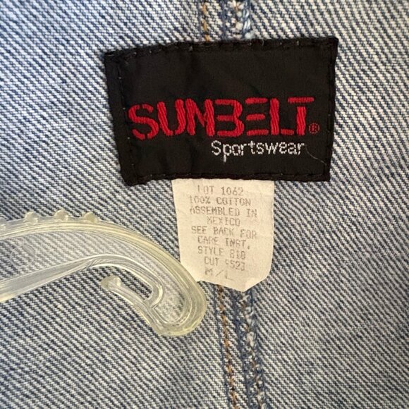 Sale! 🎉 VTG Sunbelt Sportswear oversized denim duster trench coat , M/L - Picture 4 of 5